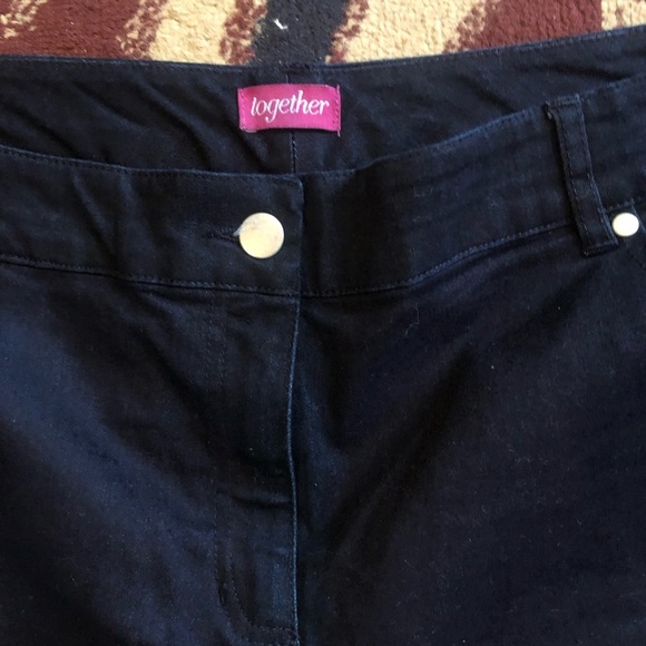 Together dark blue Straight Leg Jeans-size 18 38” round -worn once - Picture 4 of 9